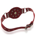 Red Fashion Leather Soft Ball Gag Bdsm Bondage Jouet sexuel Sexe Sexe Sexuel